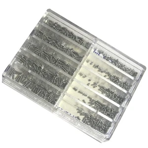 670x Profi Edelstahl Uhr Uhrenschrauben Reparaturwerkzeuge in 10 Größen  - Bild 1 von 5