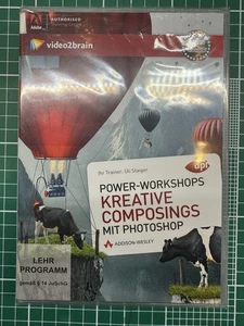 VIDEO2BRAIN POWER-WORKSHOP "KREATIVE COMPOSINGS MIT PHOTOSHOP" DVD-ROM NEU! - Bild 1 von 2