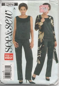 Butterick See & Sew Pattern B4329 ~ Jacket, Top & Pants, Size 8-10-12 - Picture 1 of 2