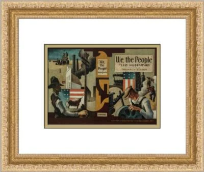 Thomas Hart Benton We The People impresión enmarcada recién personalizada  Foto 1 de 2