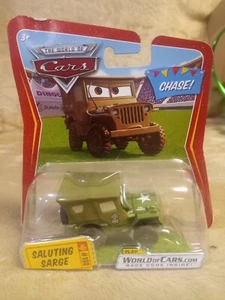 New Disney Pixar Cars movie SALUTING SARGE CHASE Car Die cast car New Rare - Picture 1 of 12