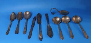 Vtg Lot Silverware Flatware Spoons Spreaders WM Rogers Albert Pick International - Picture 1 of 19