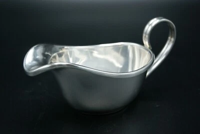 CHRISTOFLE GRAVY BOAT PLATEADO MEDIANO SALSA CREMA SALSA PARÍS FRANCIA Foto 1 de 4