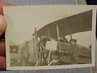 Original Antique Early Pre Wwi Aircraft Photo W/ 3 Bladed Wooden Propeller