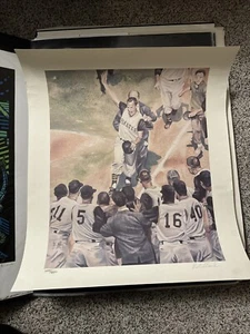 Pittsburgh Pirates Bill Mazeroski 1960 World Series Signed Print Rich Marks 1499 - Picture 1 of 4