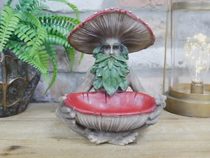 Extravagante Árbol Hongo Hombre Mágico Jardín Adorno Alimentador de Pájaros Alimentador Estatua Decoración - Imagen 1 de 6