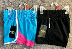 Athletic Works Girls Printed & Solid Active Running Shorts, 2-Pack - X-Small - Picture 1 of 1