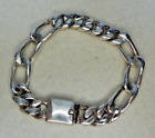 Figaro Sterling Silver 8" Bracelet