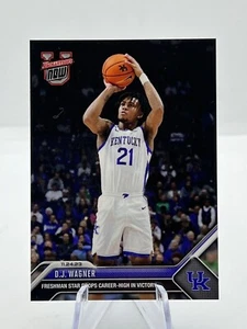 DJ Wagner 2023 Bowman U Now #9 Card Kentucky Wildcats FRESHMAN CAREER HIGH - Picture 1 of 2