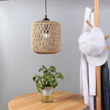 Hand Weave Lampshade Rattan Hanging Lamp Shade Cafe Hotel Ceiling Light Cover