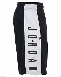 $40 BOY'S NIKE AIR JORDAN DRI-FIT BASKETBALL SHORTS BLACK & WHITE S 952503-023 - Picture 1 of 3