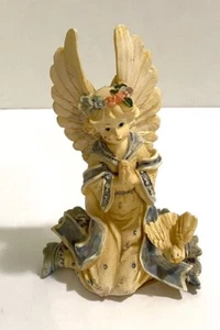 INSPIRATIONS, PRAYING ANGEL WITH DOVE, 5.25" TALL - Picture 1 of 1
