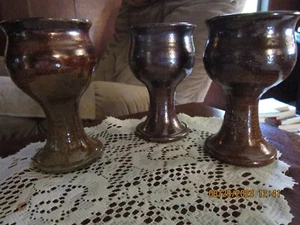 vintage stoneware goblets, Australia - Picture 1 of 2