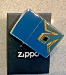 Brand New 2000 ZIPPO Lighter Rare MAJESTIC TOHOE EMBLEM Black Onyx Style Stone - Picture 1 of 13