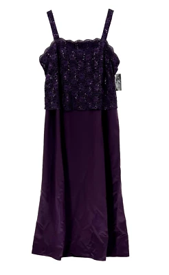Alex Evenings Sequin Lace Chiffon Dress Plus 20W Formal Gown A-Line Maxi 4121198 - Image 1 of 4