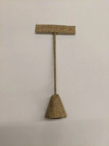 Espositore orecchini supporto a T in lino naturale (4 5/8") (5 5/8") (6 5/8") a scelta misura - Foto 1 di 2
