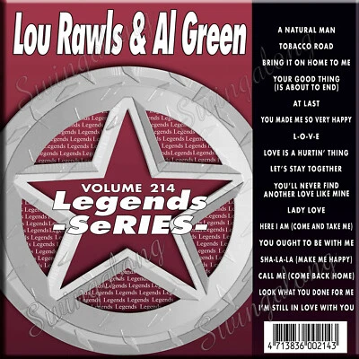 KARAOKE CD+G LEGEND SERIES LOU RAWLS & AL GREEN Vol-214 NEW In Vinyl w/Print - Image 1 of 2