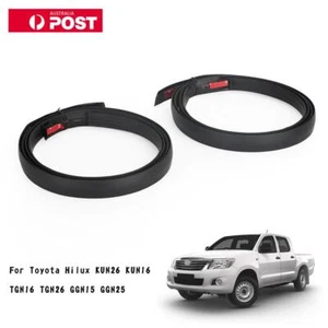Pair Left & Right Dual Cab Roof Moulding Rubber Strip For Toyota Hilux 2005-2015 - Picture 1 of 6