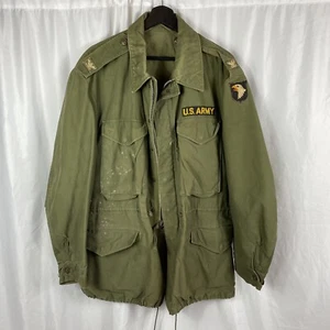 Korean War m51 Field Jacket Patched 101st Airborne Colonel Officer - Picture 1 of 10