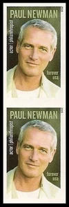 US 5020a Paul Newman imperf NDC vert pair MNH 2015 - Picture 1 of 1