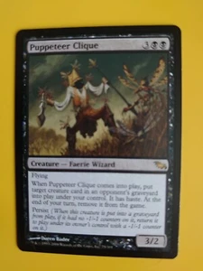MTG Card. Puppeteer Clique  Shadowmoor  Faerie Wizard - Picture 1 of 4
