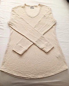 Neu, Columbia V-Ausschnitt Tunika Thermo Shirt, Langarm, Small, Off White, Damen - Bild 1 von 3