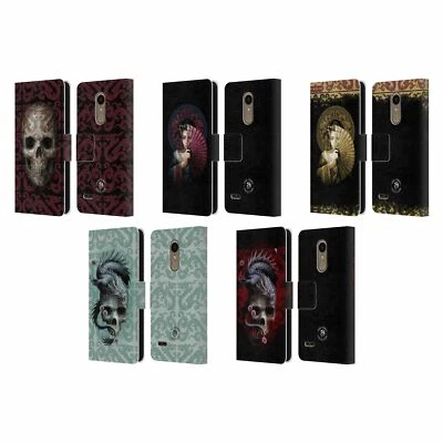 OFFICIAL ANNE STOKES ORIENTAL SKULL LEATHER BOOK WALLET CASE FOR LG PHONES 1 - Image 1 of 4