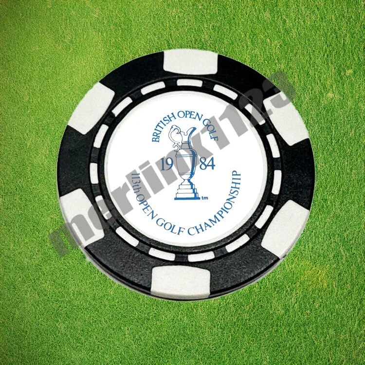 Marcador de pelota de golf con fichas de póker de arcilla magnética de St. Andrews 1984 The British Open Foto 1 de 1