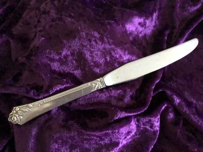 "Cuchillo hueco moderno Oneida HEIRLOOM STERLING Damask Rose 1946 9 1/2"" +más" Foto 1 de 4