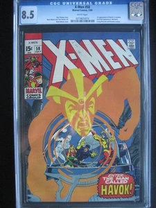 X-Men #58 CGC 8.5 WP Marvel Comics 1969 1st app Havok in costume - Picture 1 of 4
