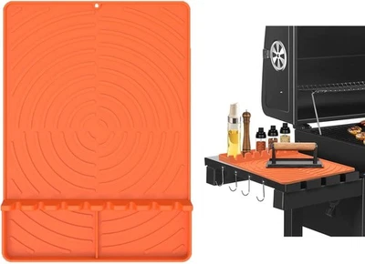 EASYLIFE-HOME Silicone Grill Mat with Drip Pad – Large Reusable Griddle Shelf Mat for BBQ