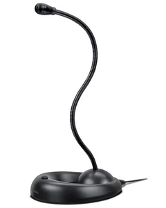 Microphone de table 3,5 mm bureau PC microphone micro pour Skype ICQ chat vidéo YouTube - Photo 1/3