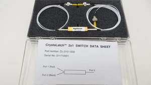 Agiltron CrystaLatch 2x1 CL-21511222 Fiber Optic Switch for OLP - Picture 1 of 3