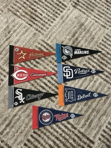 Lote de 5 mini banderines de fieltro MLB vintage Rico/Tag Express 2007-2011 Marlins DET - Imagen 1 de 2