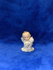 1985 Enesco Holly Babes Engel mit Lamm Vintage Ruth Morehead - Bild 1 von 7