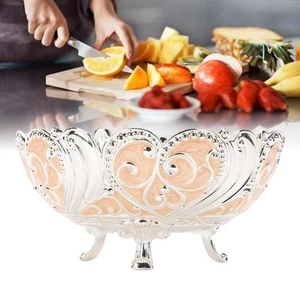 Metall Servierschale Retro Elegant Legierung Deko Vielseitig Herzstück Tisch  - Bild 1 von 12