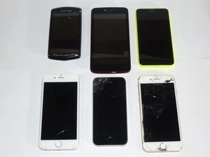 Lote de trabajo 6 teléfonos móviles no probados Nokia Samsung etc. - Imagen 1 de 10