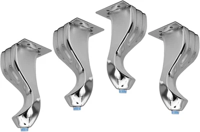 4Pcs Elegant S-Shape Furniture Legs Metal Sofa Legs Decorative Table Feet Cabine - Image 1 of 4