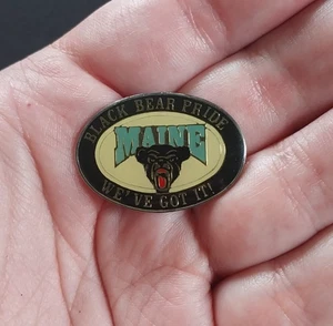 RARE Vintage University of Maine Black Bear PRIDE NCAA Lapel Pin Pinback Badge - Bild 1 von 8
