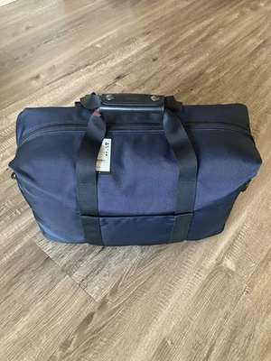 New with Tag TUMI Navy Expandable Travel Satchel Duffle 195 Off MSRP $475 - Image 1 of 2