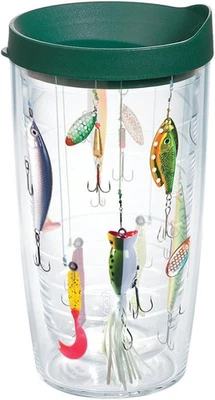 Tervis Fishing Lures Made in USA Double Walled Insulated 16 Ounces, Classic  - Image 1 of 4