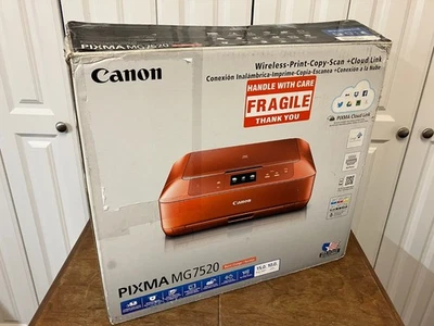 Canon Pixma MG7520 All-In-One Inkjet Printer Orange for parts or repair - Image 1 of 4