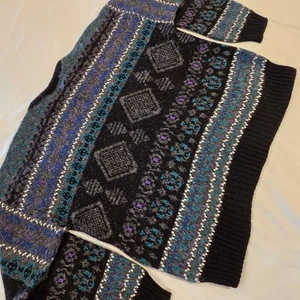 Vtg Men's 90s Coogi Style Fair Isle Large Sweater Graphix Multicolor - Picture 1 of 8