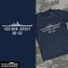 US Navy Ship USS New Jersey (BB-62) Iowa Class Battleship NOWY T-shirt