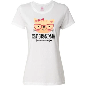 Inktastic Cat Grandma Women's T-Shirt Grandmother Ladies Cute Lover Kitty Tees - Picture 1 of 1