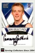 2011 Select AFL Infinity Draft Pick Signature Card DPS23 Cam Guthrie (Cats)