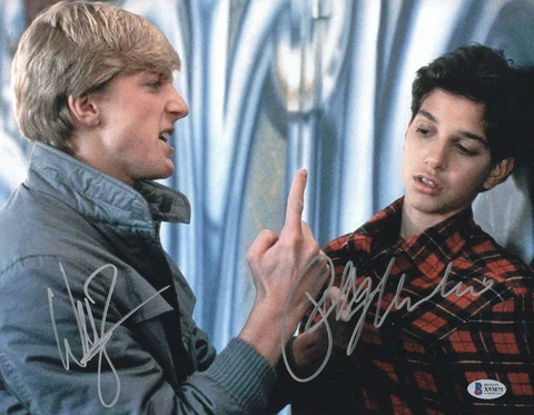 RALPH MACCHIO WILLIAM ZABKA SIGNED THE KARATE KID 11X14 PHOTO AUTO BECKETT 16 Cover