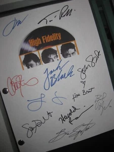 Película firmada High Fidelity 2000 guión X11 John Cusack Jack Black Lisa Bonet RPNT - Imagen 1 de 1