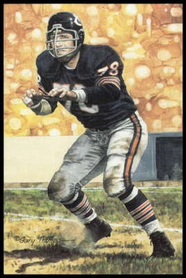Stan Jones 1991 Goal Line Hall of Fame Art Collection #73 /5000 Bears - Image 1 of 2