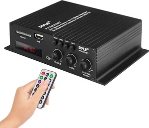 Pyle 120W Bluetooth Power Audio Amplifier Dual Channel LCD DIGITAL DISPLAY - Picture 1 of 7